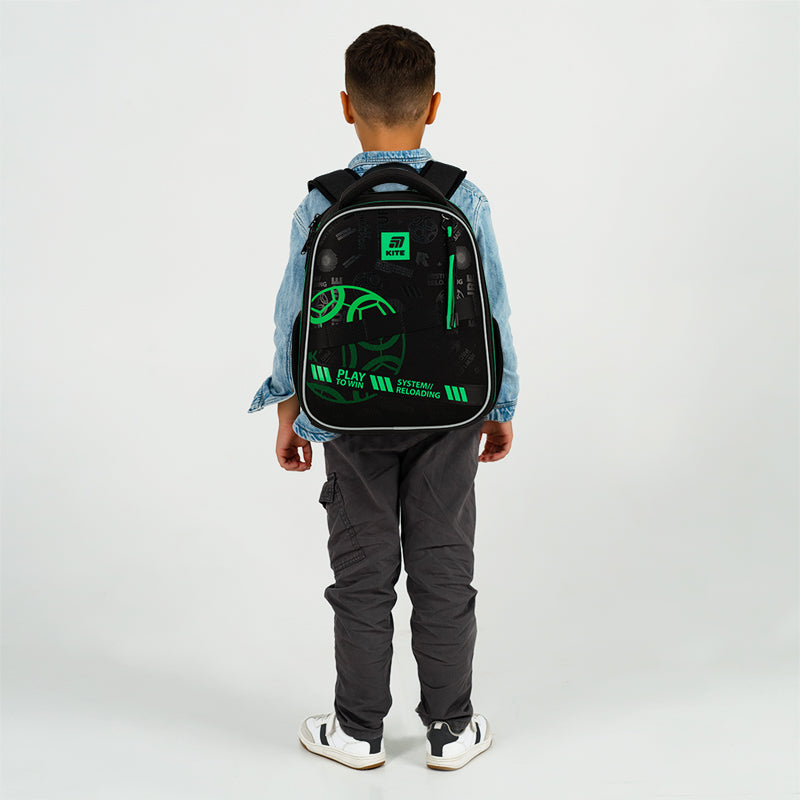 School backpack hard shaped Play&Win K25-555S-2