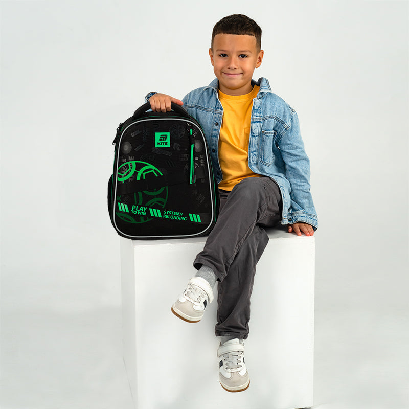 School backpack hard shaped Play&Win K25-555S-2