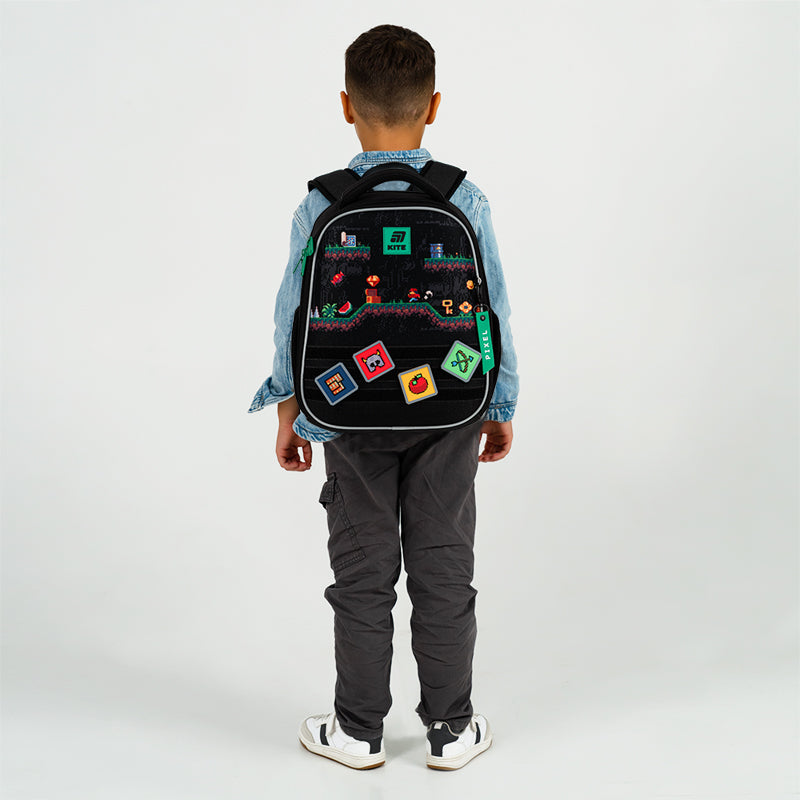 School backpack hard shaped Pixel Game K25-555S-4