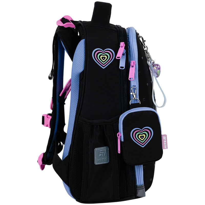 School backpack hard shaped Love is K25-531M-2