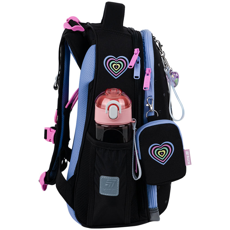 School backpack hard shaped Love is K25-531M-2