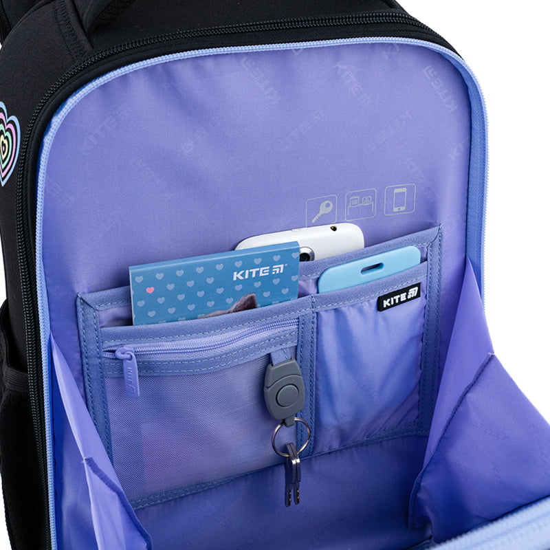 School backpack hard shaped Love is K25-531M-2