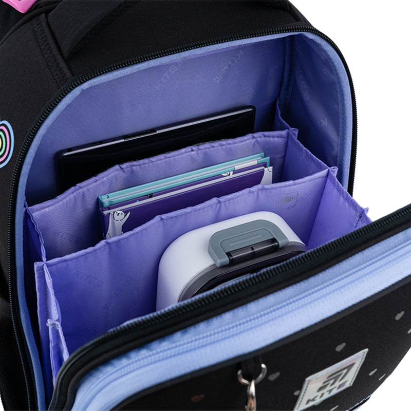 School backpack hard shaped Love is K25-531M-2