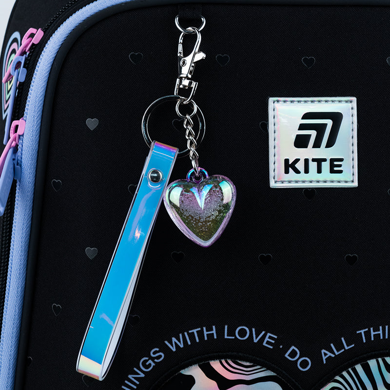 School backpack hard shaped Love is K25-531M-2