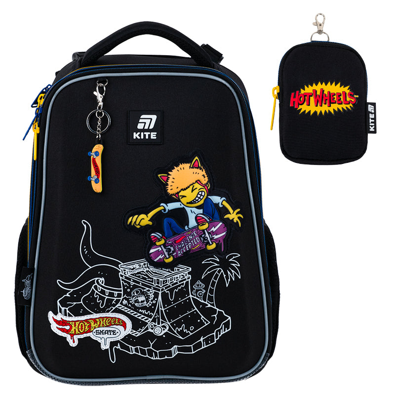 Рюкзак шкільний каркасний Kite Education Hot Wheels Skate HW25-531M