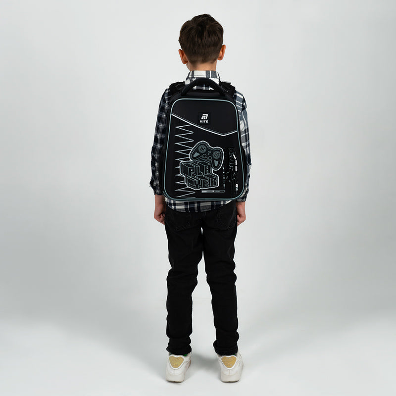 School backpack hard shaped Player K25-531M-3