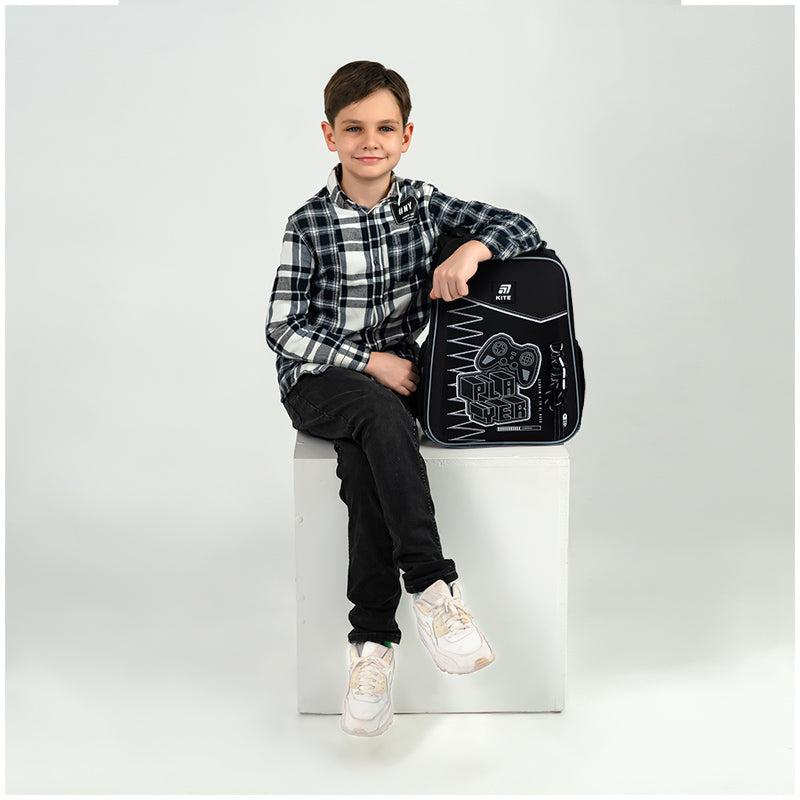 School backpack hard shaped Player K25-531M-3