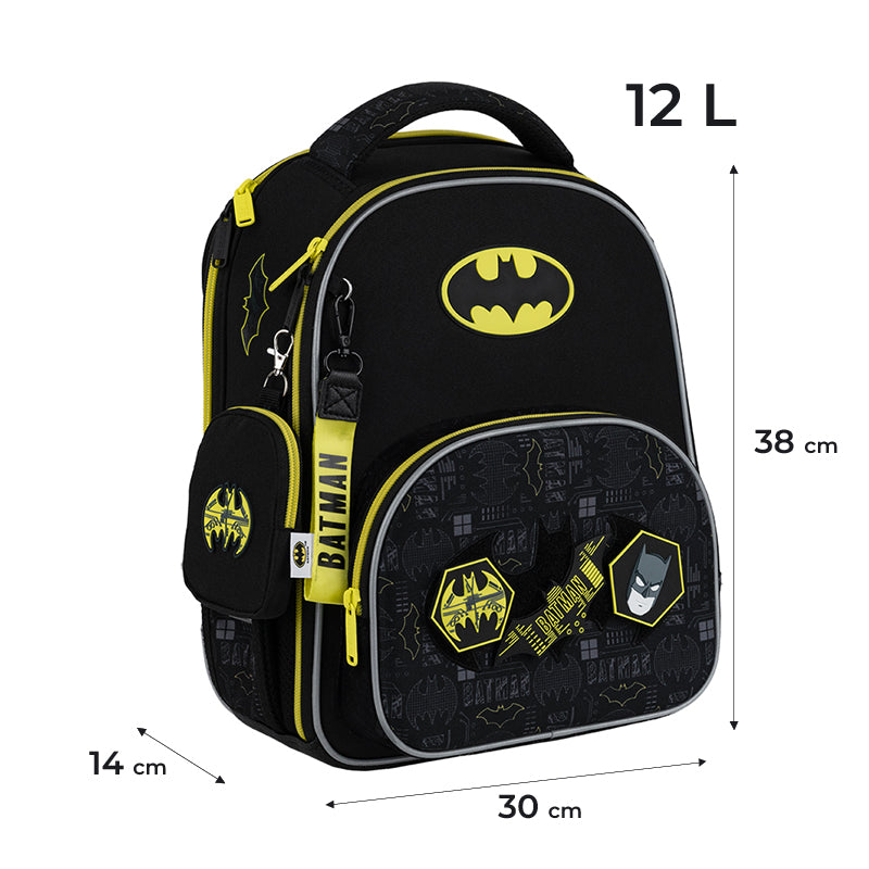 School backpack hard shaped DC Batman DC25-556M