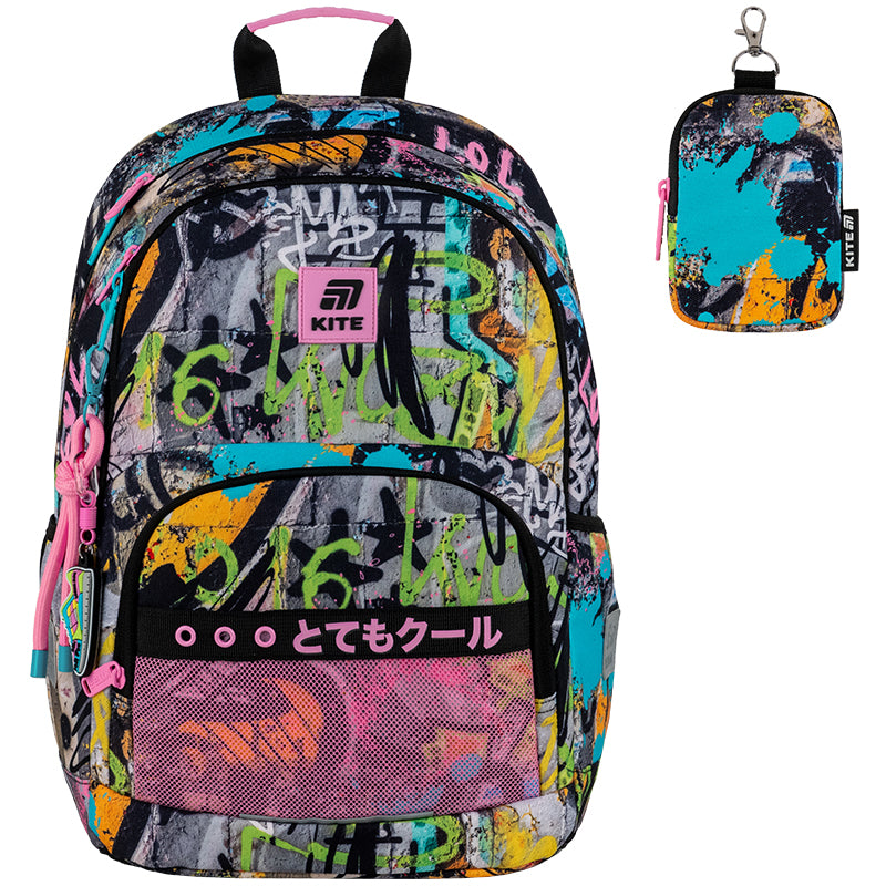 School backpack Kite Education Street Art K25-585M-3