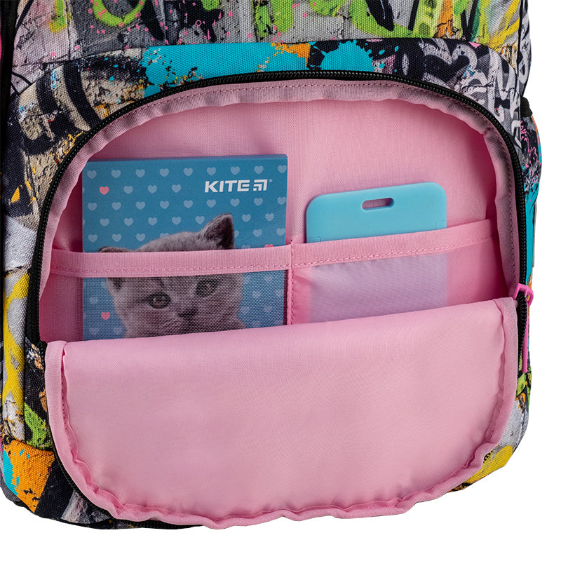 School backpack Kite Education Street Art K25-585M-3
