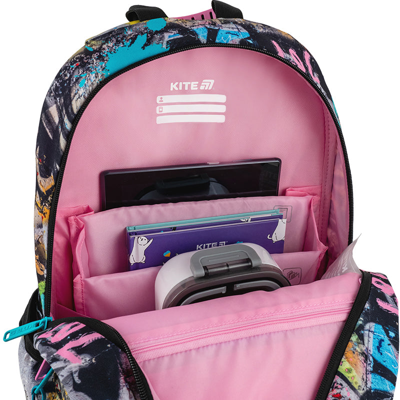 School backpack Kite Education Street Art K25-585M-3