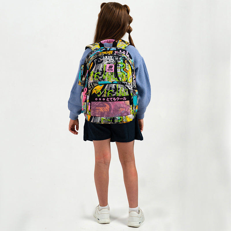 School backpack Kite Education Street Art K25-585M-3