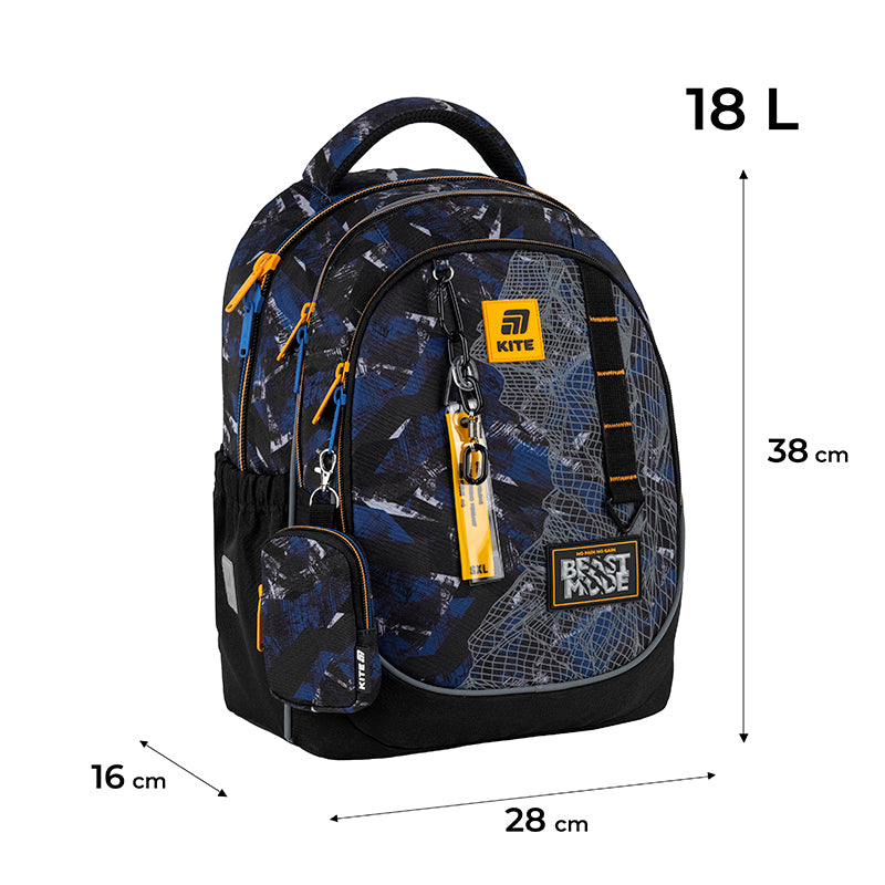 Рюкзак шкільний Kite Education Beast Mode K25-700M-4