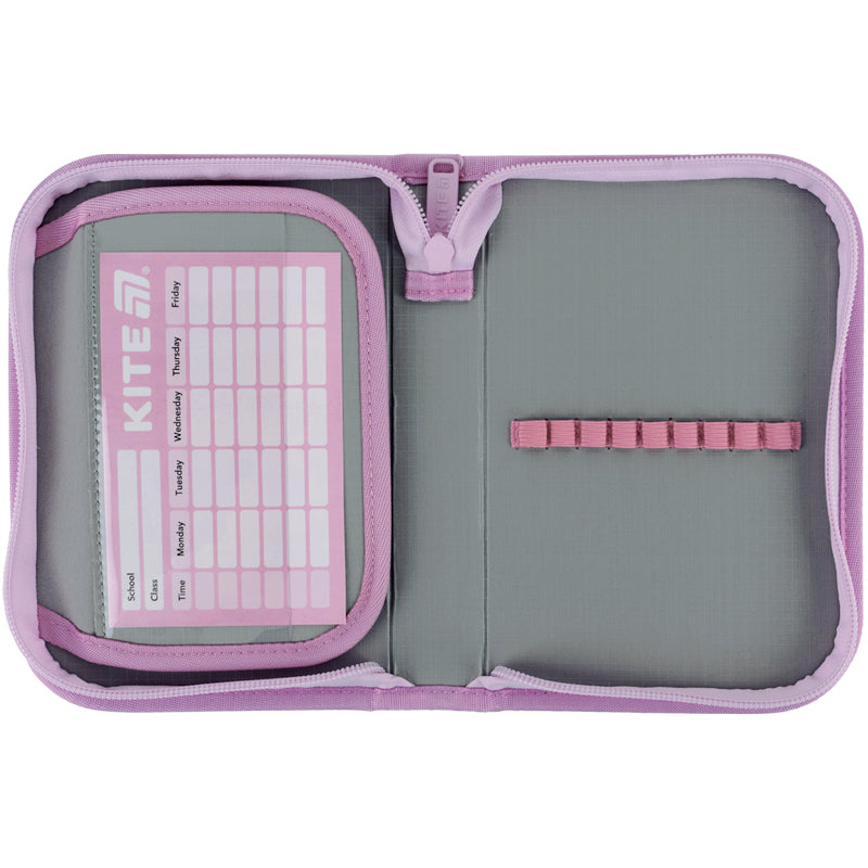 Pencil case without stationery Kite Hello Kitty HK25-621, 1 compartment, 1 flap