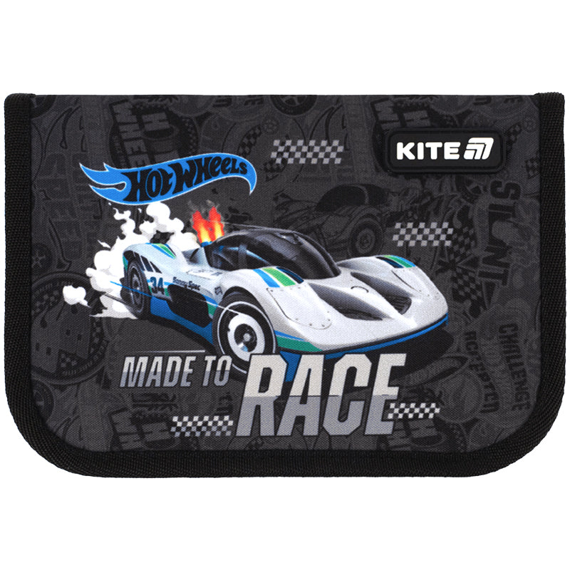 Пенал без наповнення Kite Hot Wheels HW25-621, 1 відділення, 1 відворот