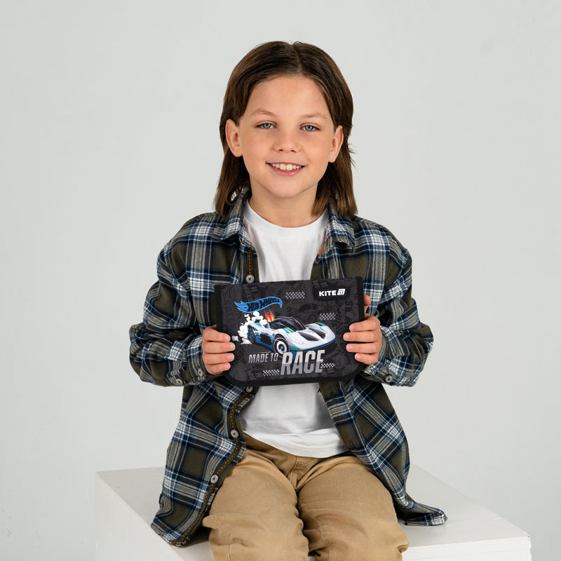 Пенал без наповнення Kite Hot Wheels HW25-621, 1 відділення, 1 відворот