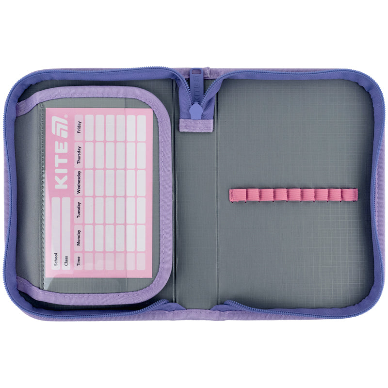 Pencil case without stationery Kite Sweetheart K25-621-1, 1 compartment, 1 flap