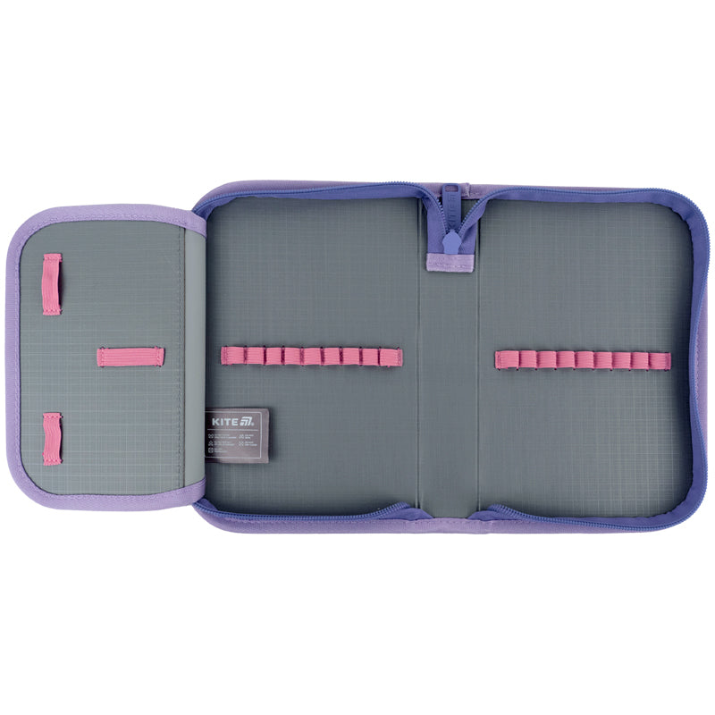 Pencil case without stationery Kite Sweetheart K25-621-1, 1 compartment, 1 flap