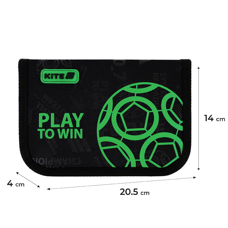 Pencil case without stationery Kite Play&Win K25-621-2, 1 compartment, 1 flap