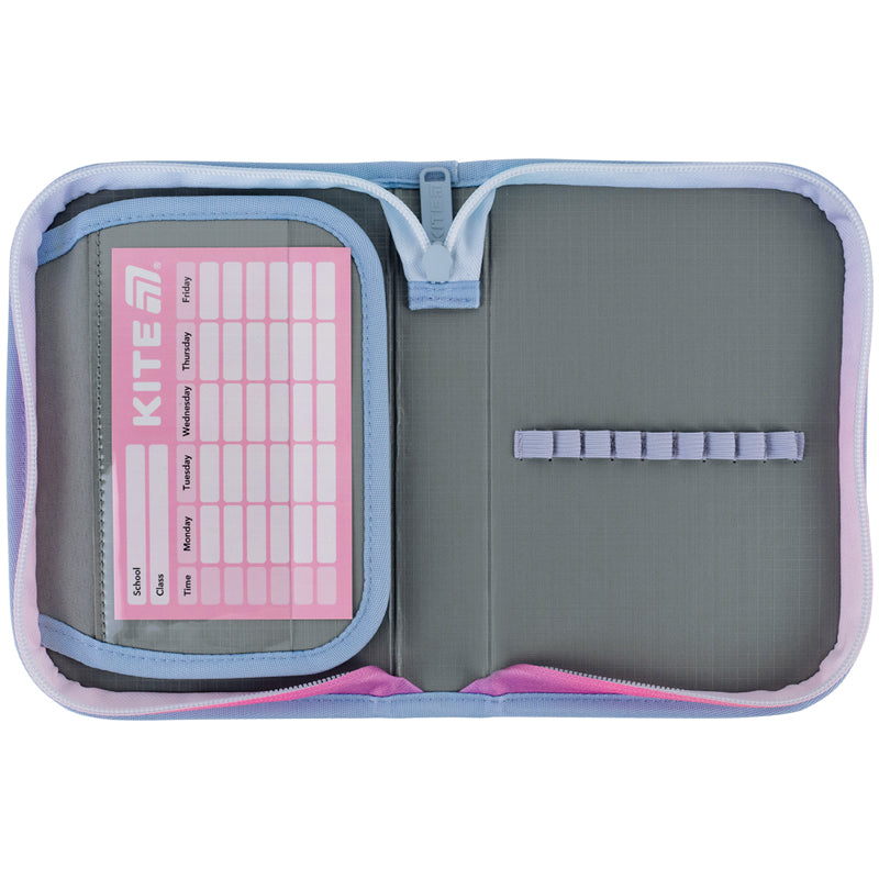 Pencil case without stationery Kite Shiny K25-621-3, 1 compartment, 1 flap
