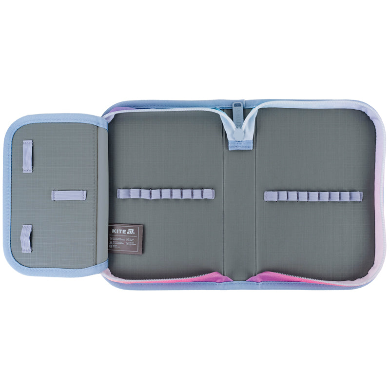 Pencil case without stationery Kite Shiny K25-621-3, 1 compartment, 1 flap