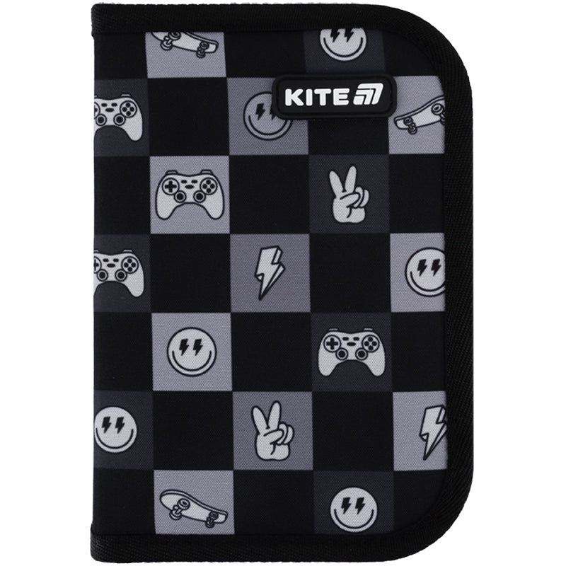 Pencil case without stationery Kite Game On K25-621-4, 1 compartment, 1 flap