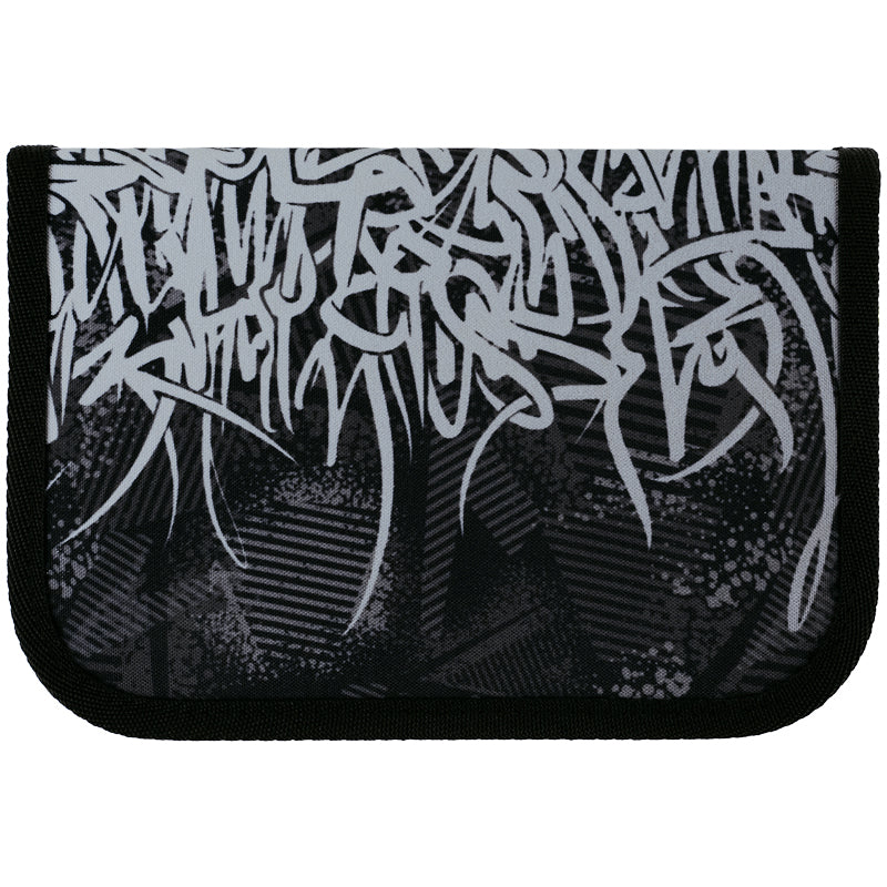 Pencil case without stationery Kite  Street Style K25-621-6, 1 compartment, 1 flap