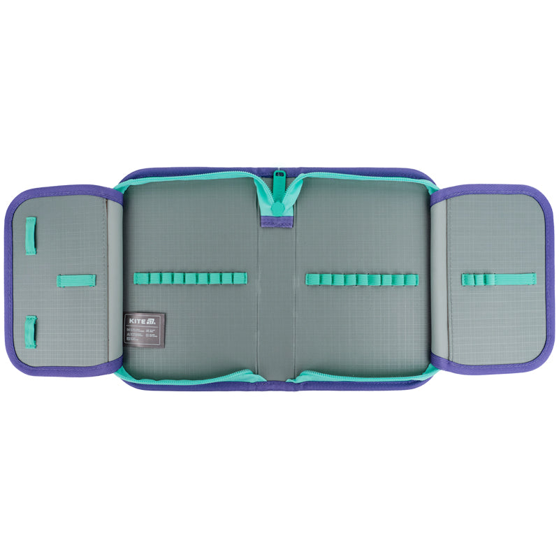 Pencil case without stationery Kite Studio Pets SP25-622-2, 1 compartment, 2 flaps