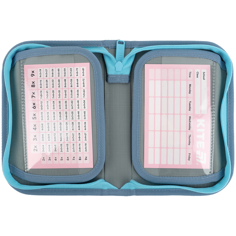 Pencil case without stationery Kite Studio Pets SP25-622-3, 1 compartment, 2 flaps
