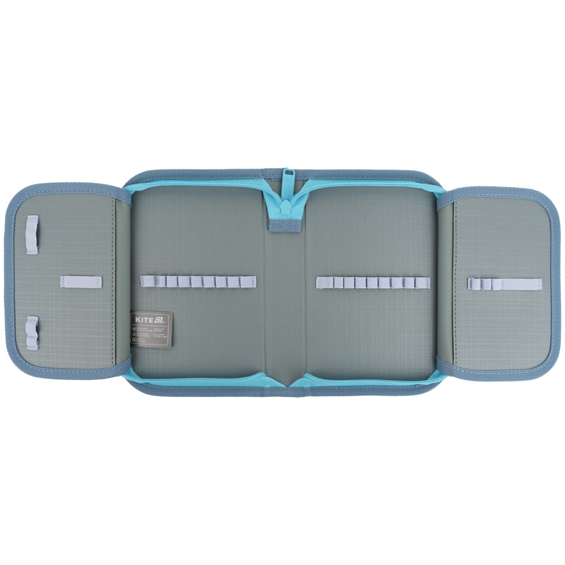 Pencil case without stationery Kite Studio Pets SP25-622-3, 1 compartment, 2 flaps