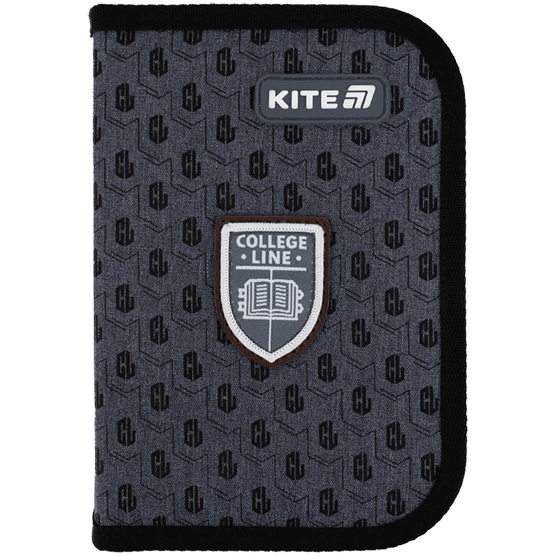 Пенал без наповнення Kite College Line Boy K25-622-2, 1 відділення, 2 відворот