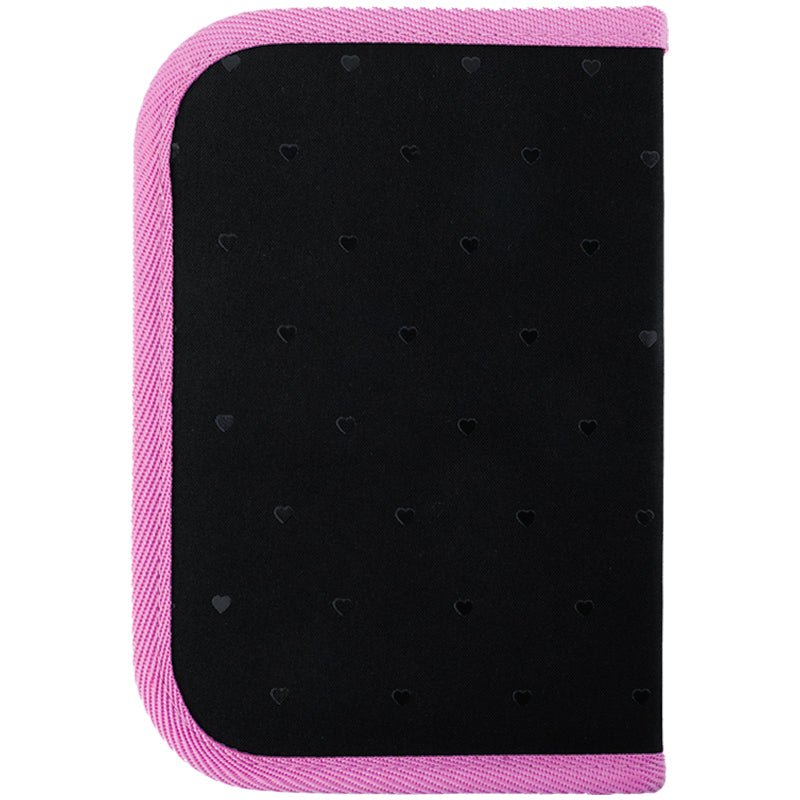Pencil case without stationery Kite Love is K25-622-3, 1 compartment, 2 flaps