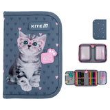 Пенал з наповненням Kite Studio Pets SP25-622H-1, 1 відділення, 2 відвороти Пенал з наповненням Kite Studio Pets SP25-622H-1, 1 відділення, 2 відвороти