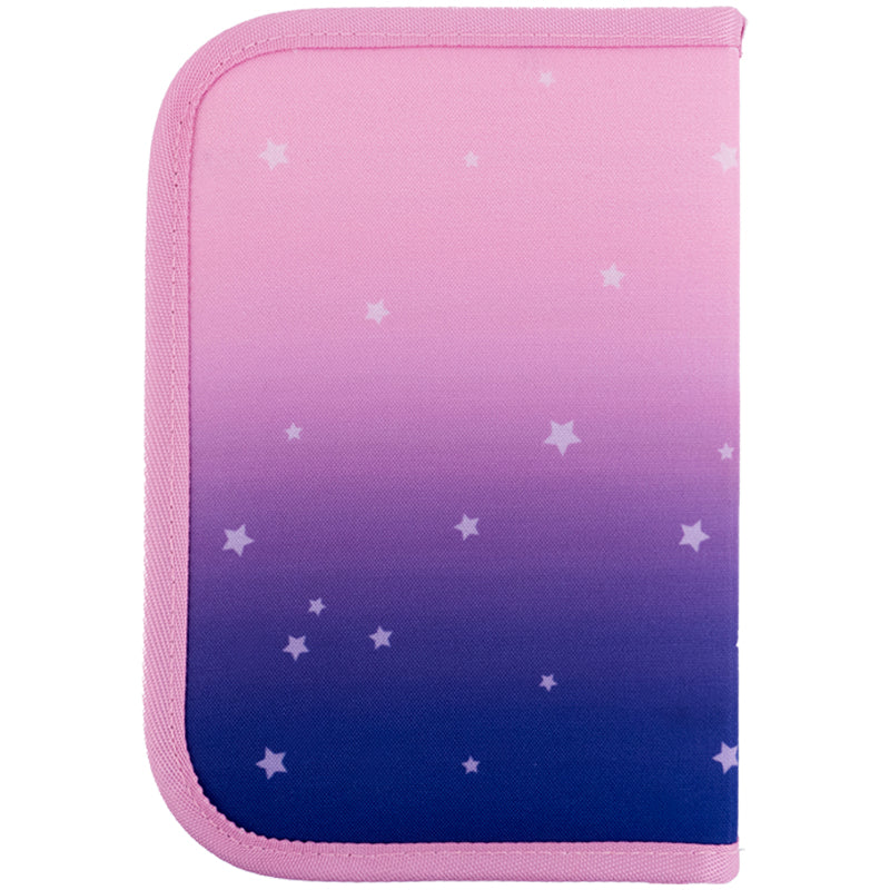 Pencil case with stationery Kite Sparkling K25-622H-1, 1 compartment, 2 flaps