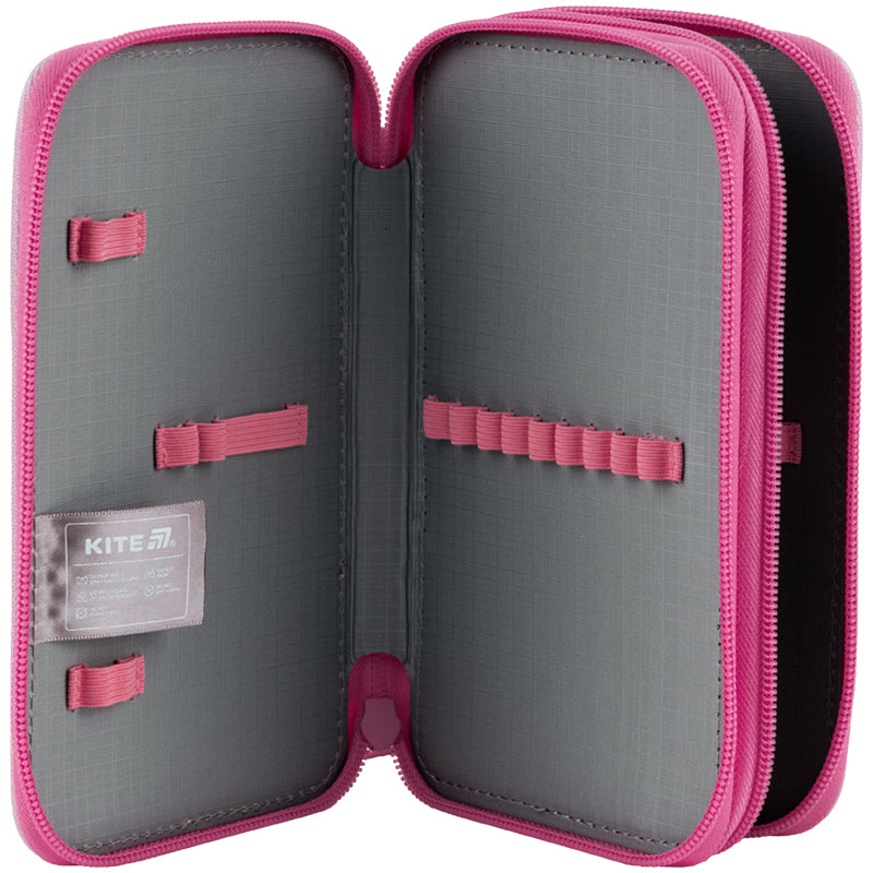 Pencil case without stationery Kite Studio Pets SP25-623, 2 compartments