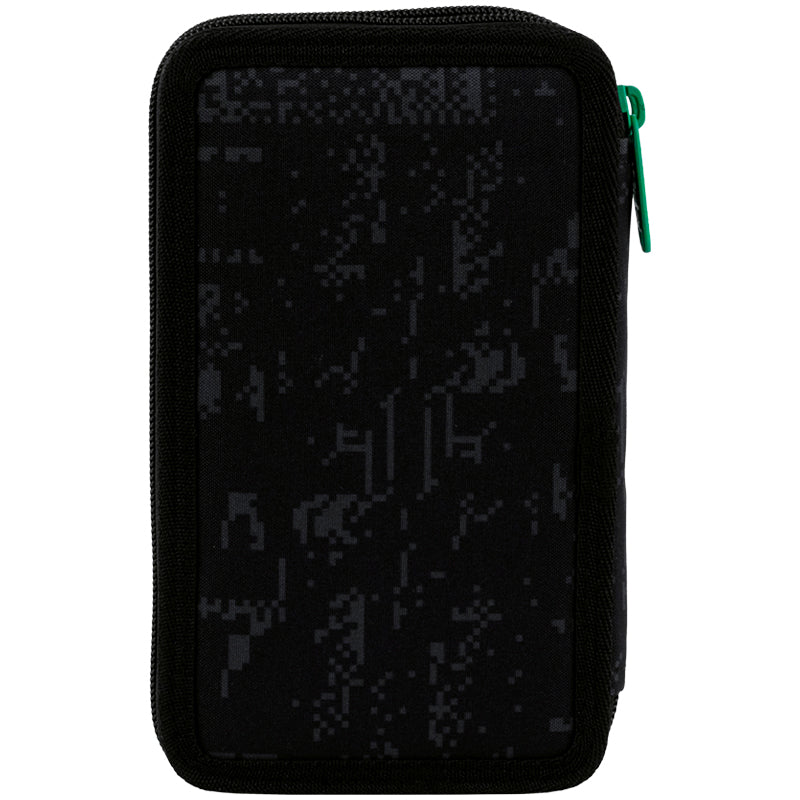 Pencil case without stationery Kite Pixel Game K25-623-2, 2 compartments