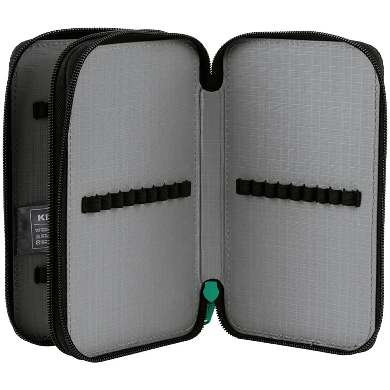 Pencil case without stationery Kite Pixel Game K25-623-2, 2 compartments