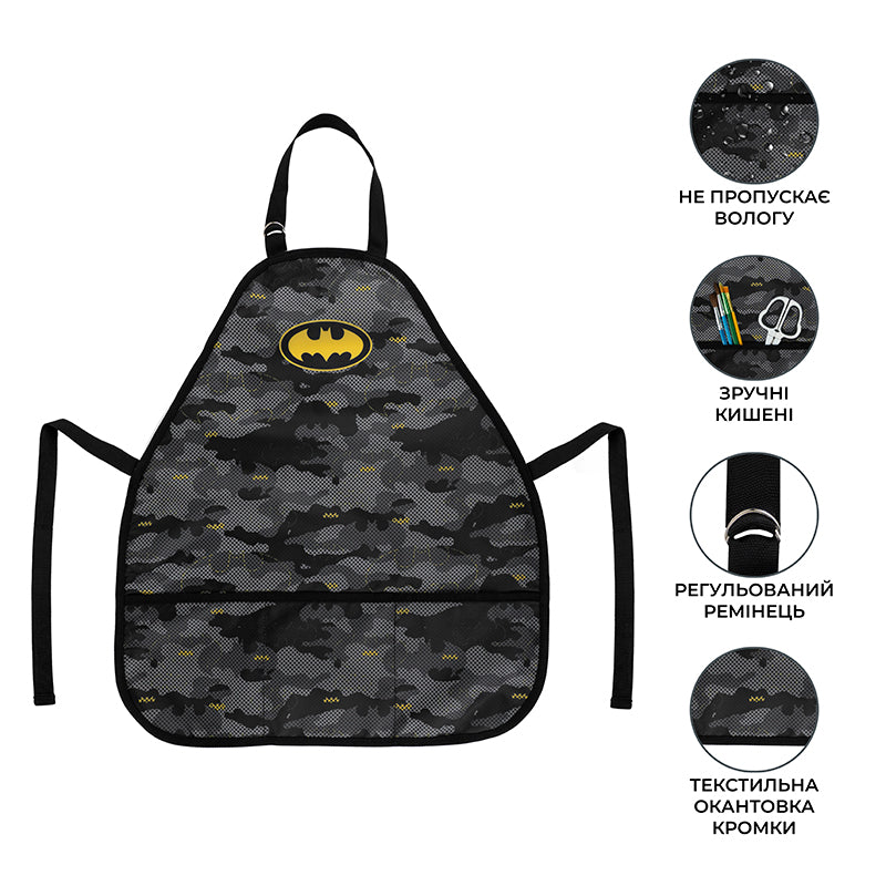 Apron with sleeves Kite Education DC Batman DC25-161