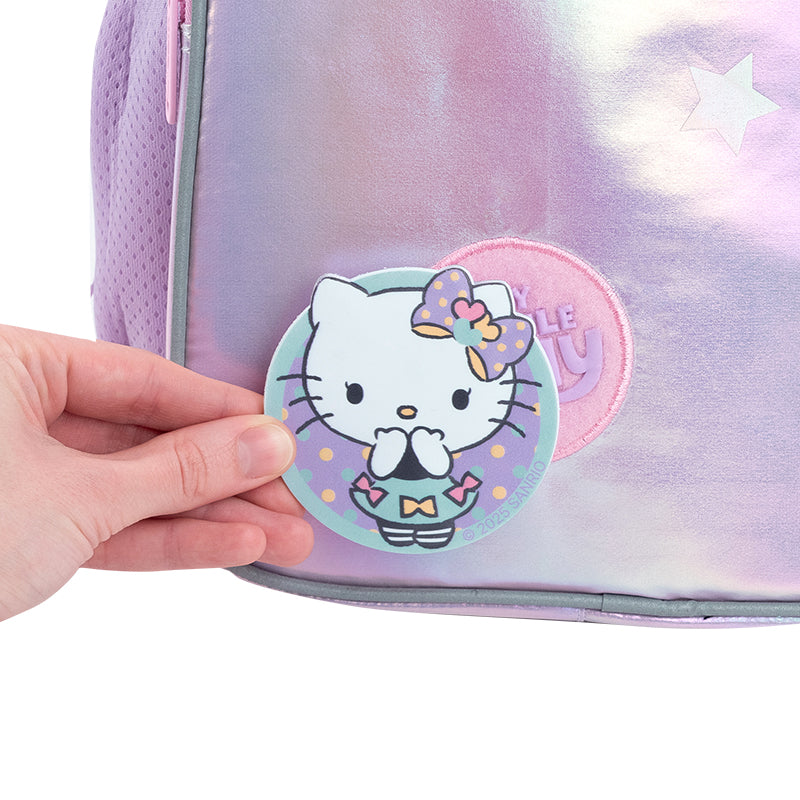 Set of velcro badge and keychain Kite Hello Kitty HK25-3010-1, 2 pcs.