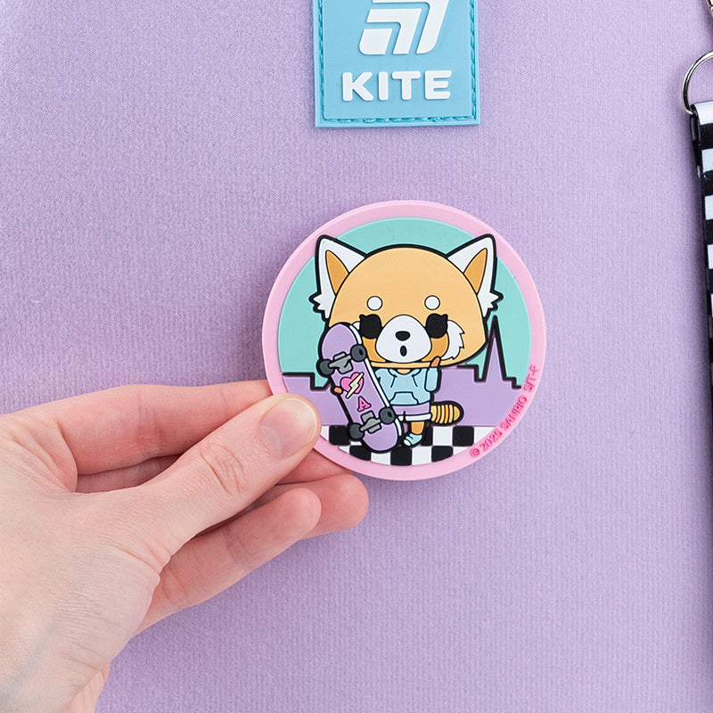 Set of velcro badge and keychain Kite Aggretsuko AR25-3010-1, 2 pcs.
