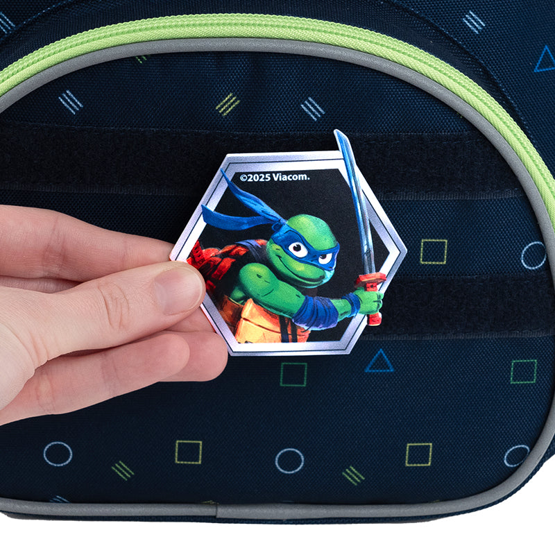 Set of velcro badge and keychain Kite TMNT Mutant Mayhem NT25-3010, 2 pcs.