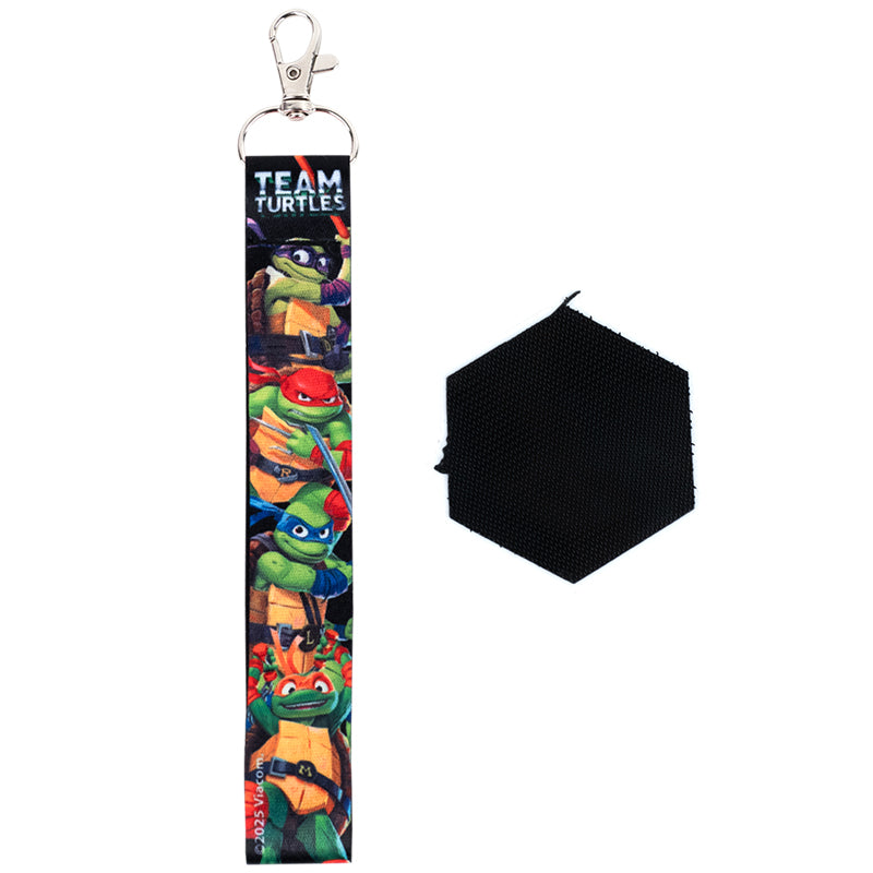 Set of velcro badge and keychain Kite TMNT Mutant Mayhem NT25-3010, 2 pcs.