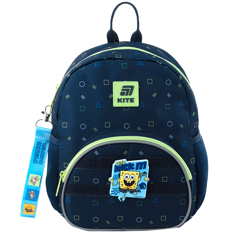 Set of velcro badge and keychain Kite SpongeBob SquarePants SB25-3010, 2 pcs.