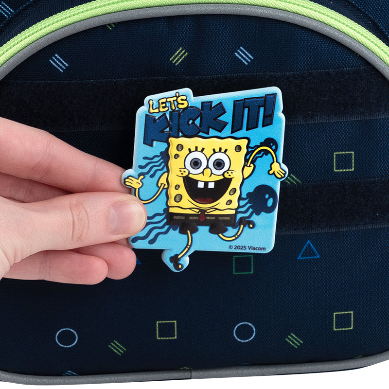 Set of velcro badge and keychain Kite SpongeBob SquarePants SB25-3010, 2 pcs.