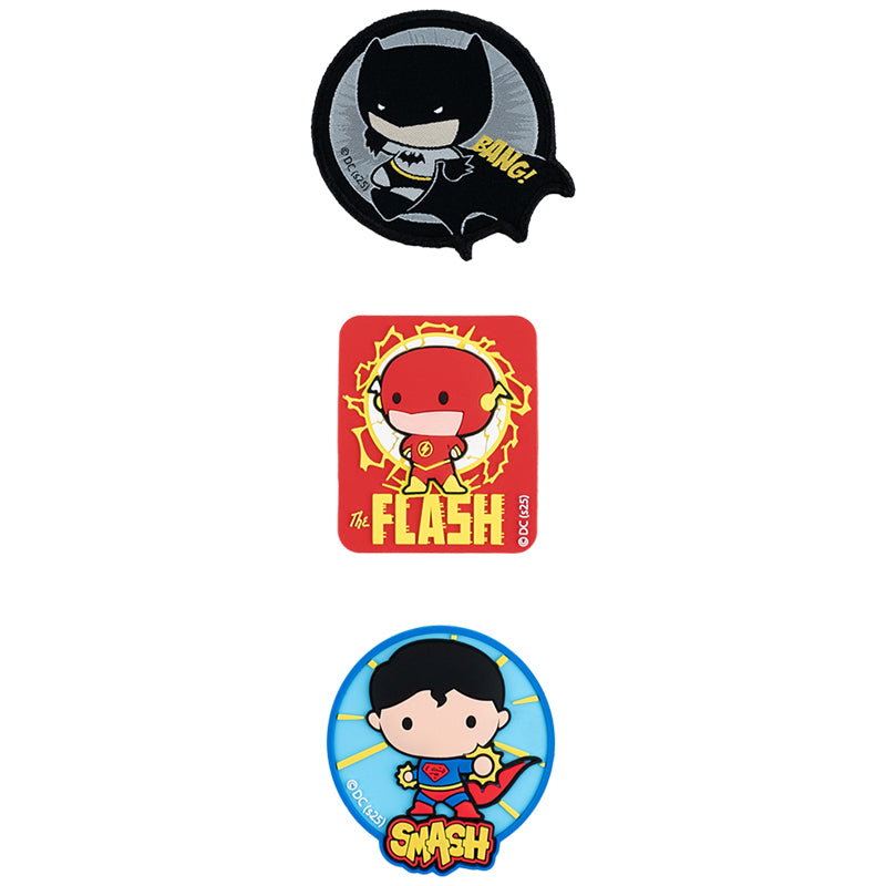 Set of velcro badges Kite DC Justice League DC25-3012, 3 pcs.