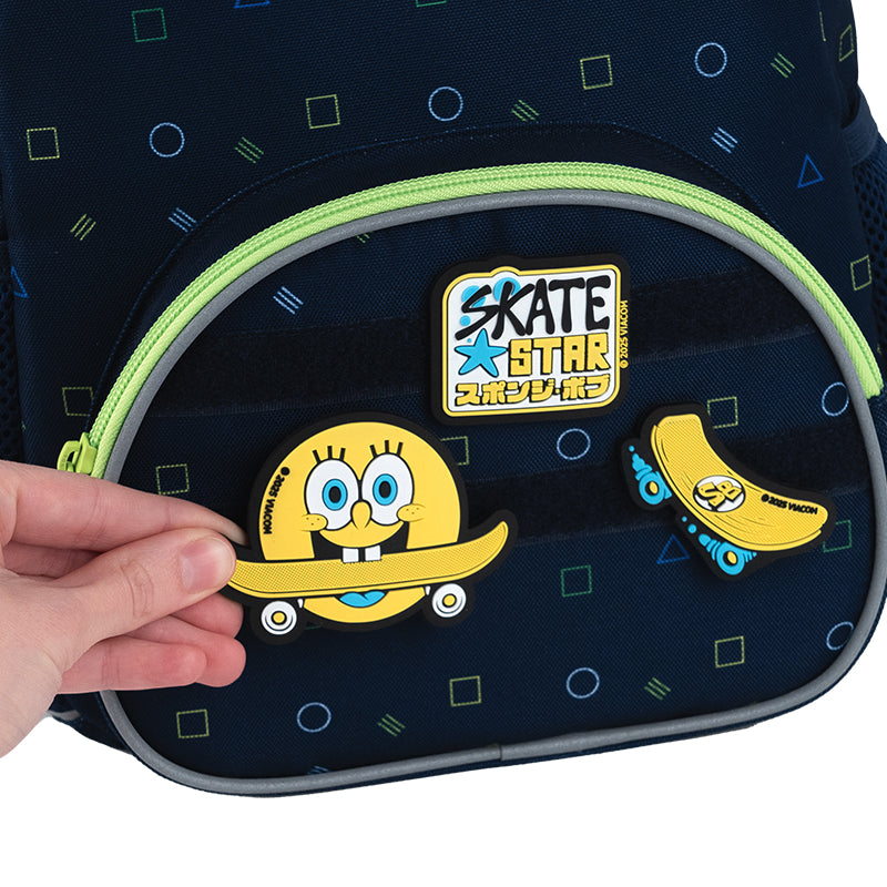 Set of velcro badges Kite SpongeBob SquarePants SB25-3012, 3 pcs.