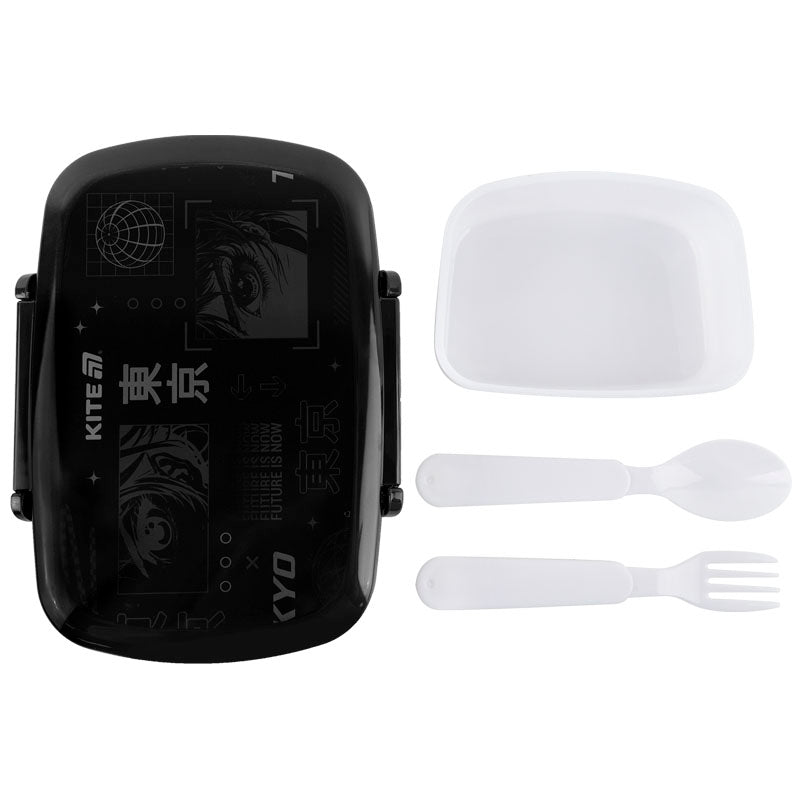 Lunchbox with fork and spoon Kite Tokyo K25-163-1, 750 ml