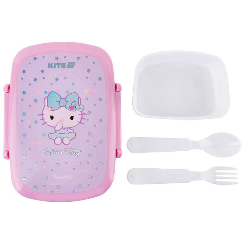 Lunchbox with fork and spoon Kite Hello Kitty HK25-163, 750 ml