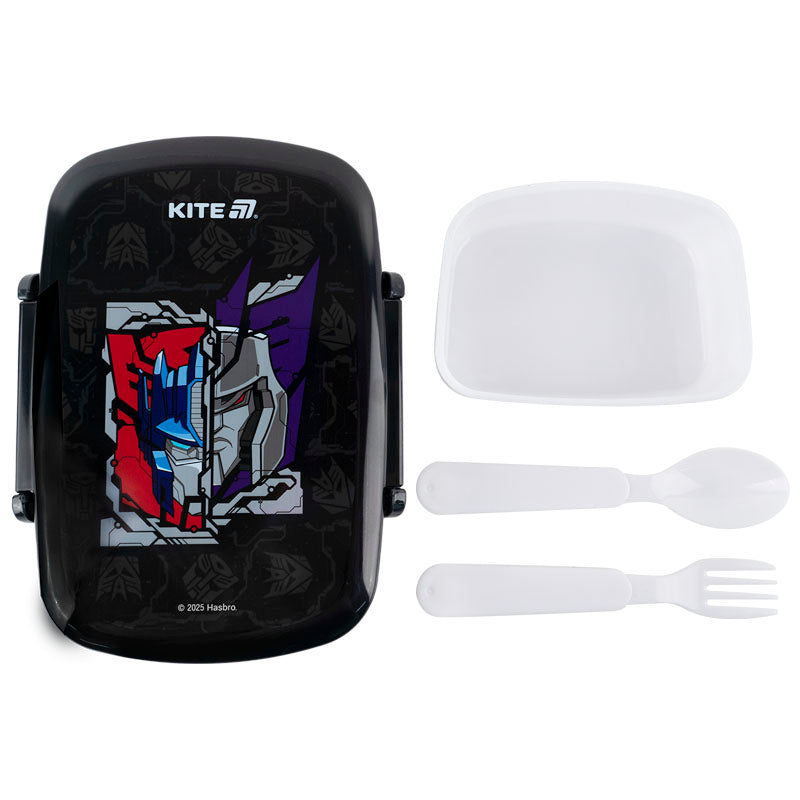 Lunchbox with fork and spoon Kite Transformers TF25-163, 750 ml