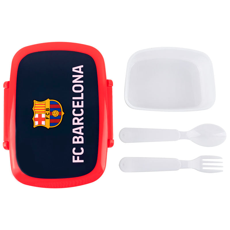 Lunchbox with fork and spoon Kite FC Barcelona BC25-163, 750 ml